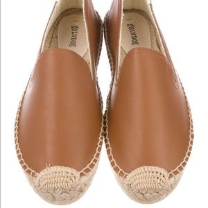 Soludos Brown Leather Espadrilles